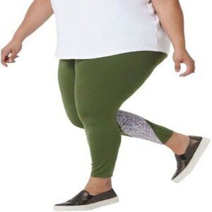 Soulgani Active Bali Beach Babe Regular Strong Soul Leggings Chive Large